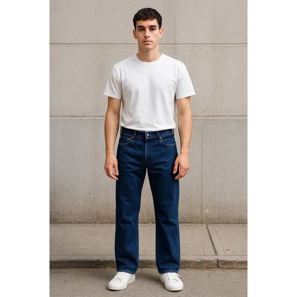 Classic Vintage Dark Wash Straight Leg Jeans Levi’s Premium Men’s W32 L30 - Picture 1 of 6